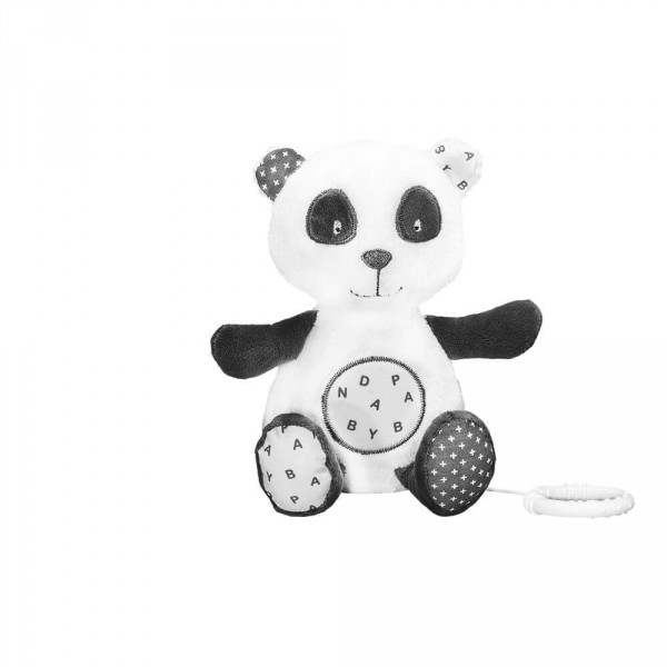 Peluche bébé mini musical panda chao chao Sauthon baby deco
