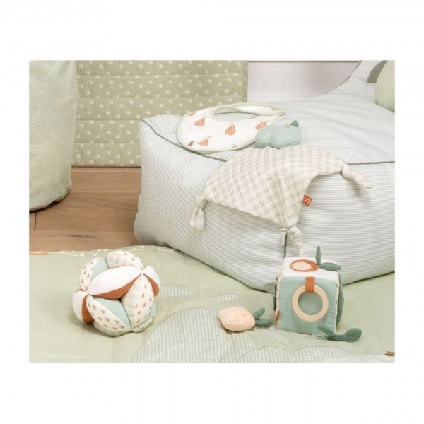 Doudou mouchoir pomme botanica Sauthon baby deco