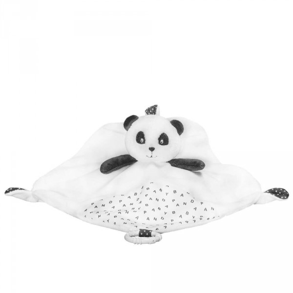 Doudou mouchoir panda chao chao Sauthon baby deco