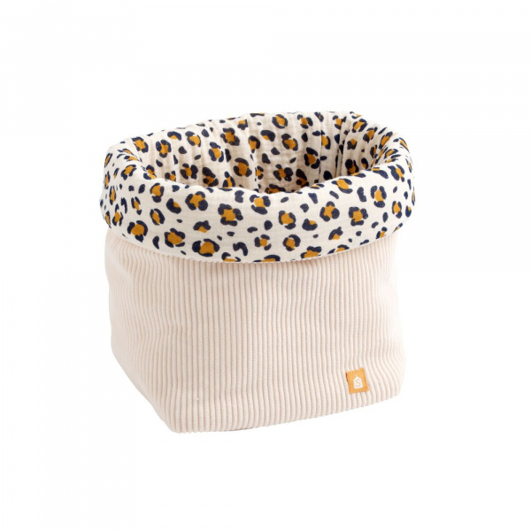 Lot de 2 paniers léopard Sauthon baby deco