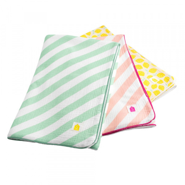 Drap de plage citron Sauthon baby deco