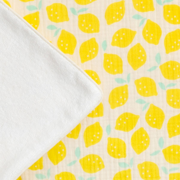 Drap de plage citron Sauthon baby deco