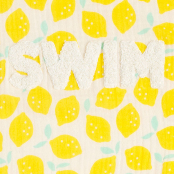 Drap de plage citron Sauthon baby deco