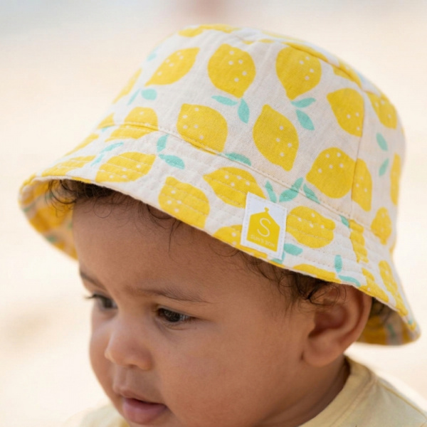 Chapeau bob citron Sauthon baby deco