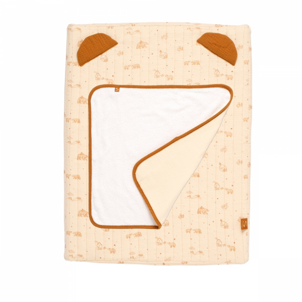 Matelas à langer 68 x 52 cm avec serviette éponge orsino Sauthon baby deco