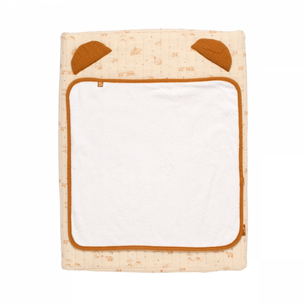 Matelas à langer 68 x 52 cm avec serviette éponge orsino Sauthon baby deco