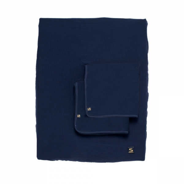 Housse de matelas à langer et 2 linges baby sailor Sauthon baby deco