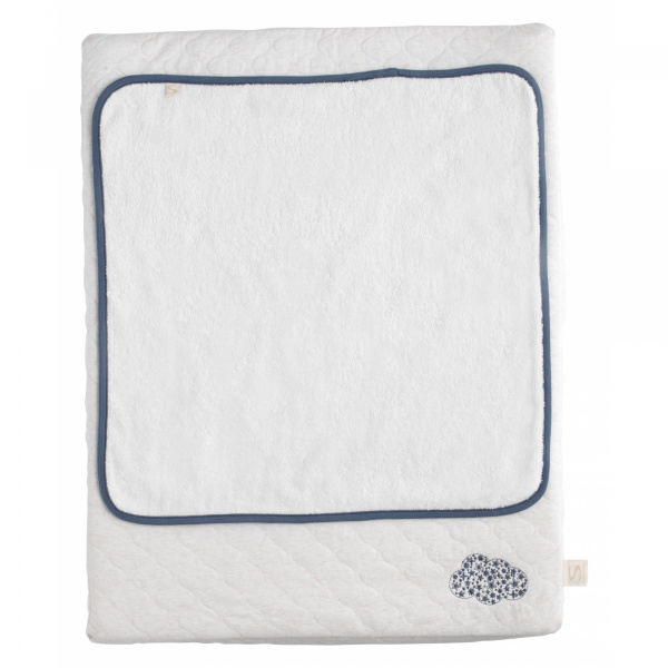 Matelas à langer 68 x 52 cm avec serviette éponge petit nuage Sauthon baby deco