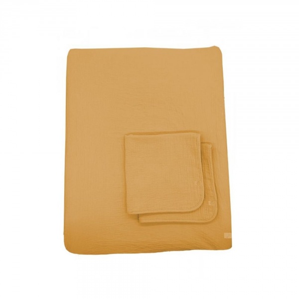 Housse de matelas à langer + 2 linges sunlight Sauthon baby deco