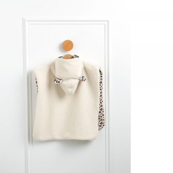 Poncho de bain léopard Sauthon baby deco