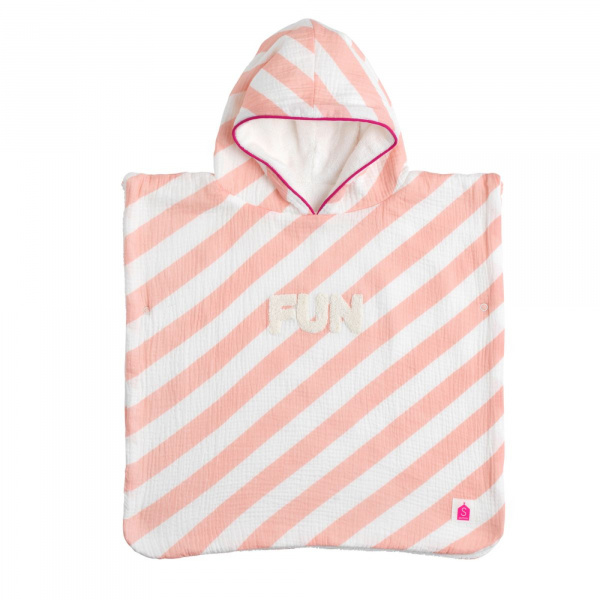 Poncho de bain rose Sauthon baby deco