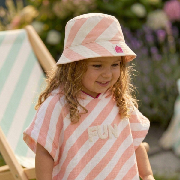 Poncho de bain rose Sauthon baby deco
