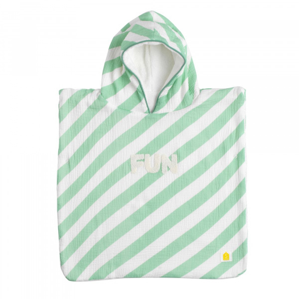 Poncho de bain vert Sauthon baby deco