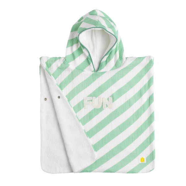 Poncho de bain vert Sauthon baby deco
