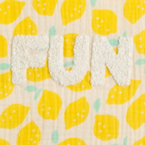 Poncho de bain citron Sauthon baby deco