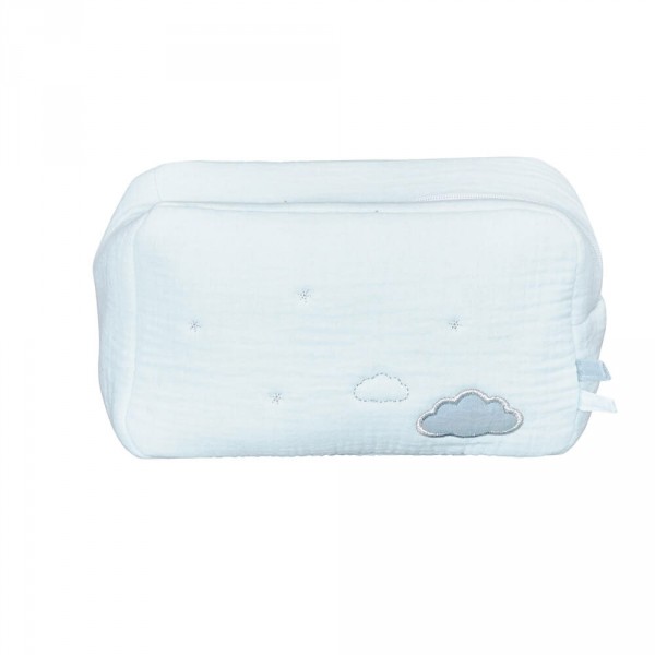 Trousse de toilette bébé lily mint Sauthon baby deco