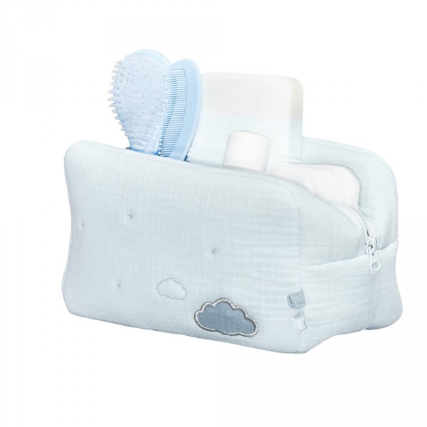 Trousse de toilette bébé lily mint Sauthon baby deco