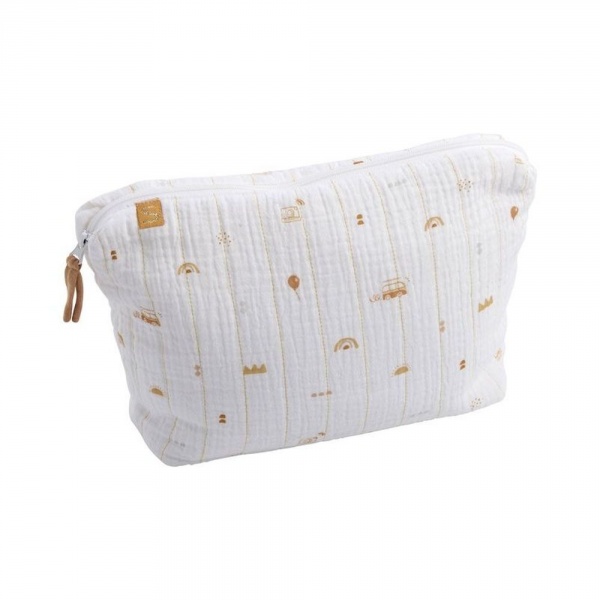 Trousse de toilette bébé avec carrés éponge sunlight Sauthon baby deco