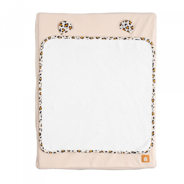 Matelas à langer avec serviette éponge léopard rose Sauthon baby deco