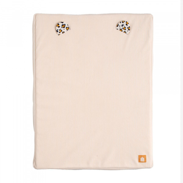 Matelas à langer avec serviette éponge léopard rose Sauthon baby deco