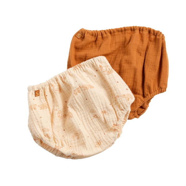 Lot de 2 bloomers 3/6 mois orsino Sauthon baby deco