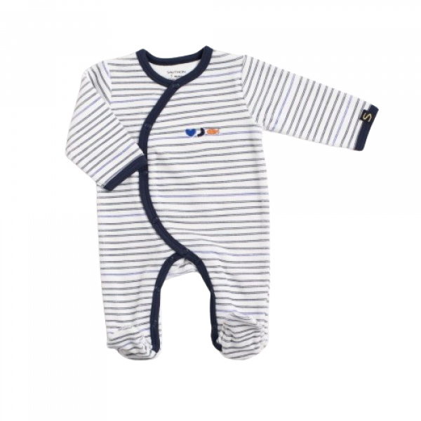 Pyjama bébé à rayures 3 mois baby sailor Sauthon baby deco