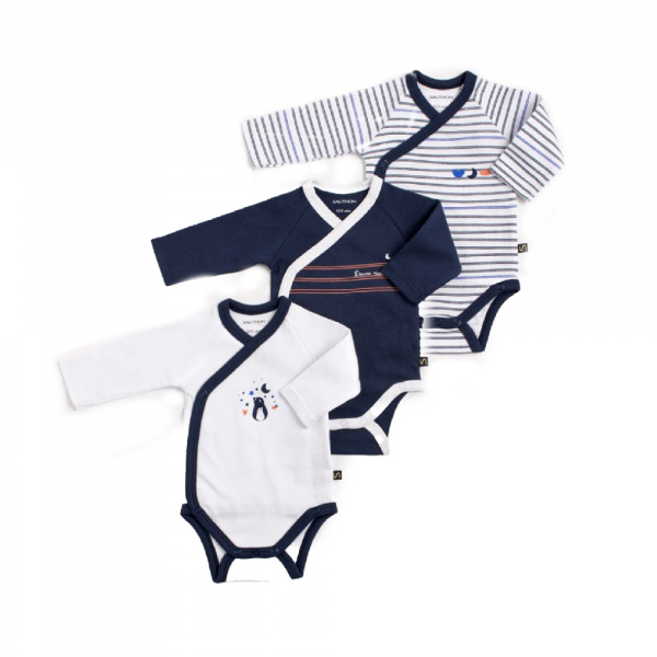 Lot de 3 bodies 3 mois baby sailor Sauthon baby deco