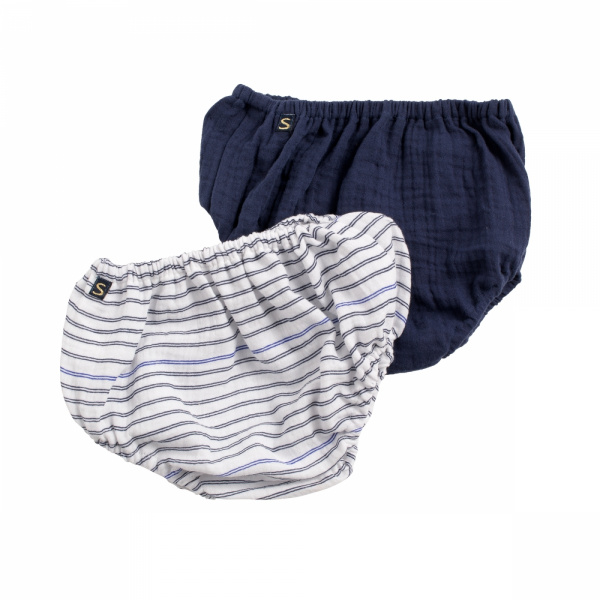 Lot de 2 bloomers 3/6 mois baby sailor Sauthon baby deco