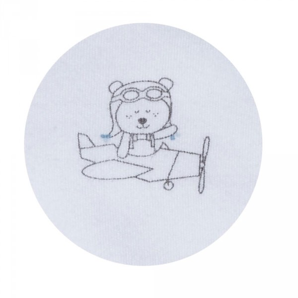 Lot de 2 bodies blanc et bleu naissance lazare Sauthon baby deco