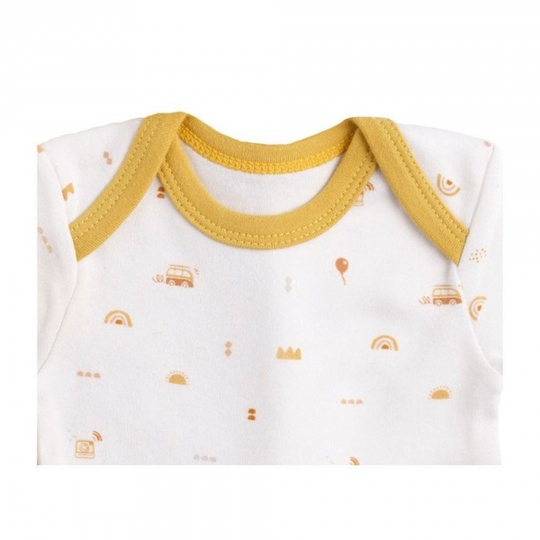 Lot de 3 bodies 6 mois manches courtes sunlight Sauthon baby deco