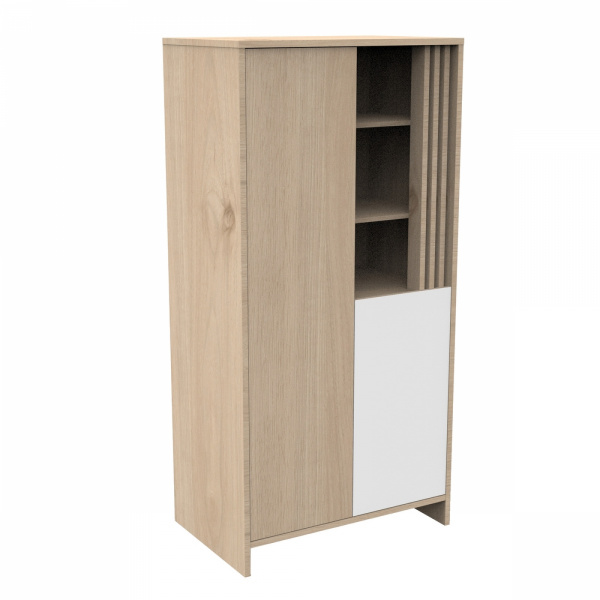 Armoire portes et niche blanche tokyo Sauthon meubles