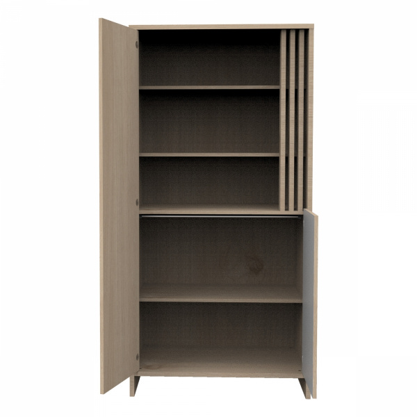 Armoire portes et niche blanche tokyo Sauthon meubles