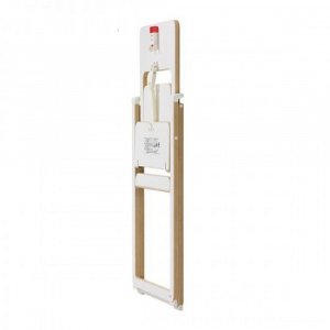 Chaise haute pliable ultra-plate blanche Supaflat