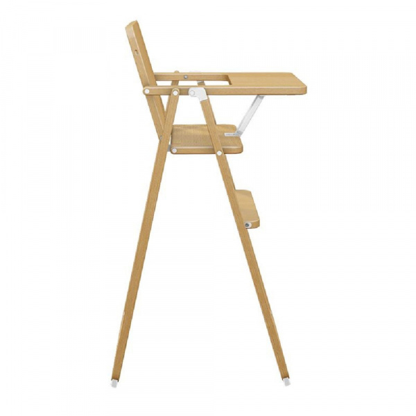 Chaise haute pliable ultra-plate bois naturel Supaflat