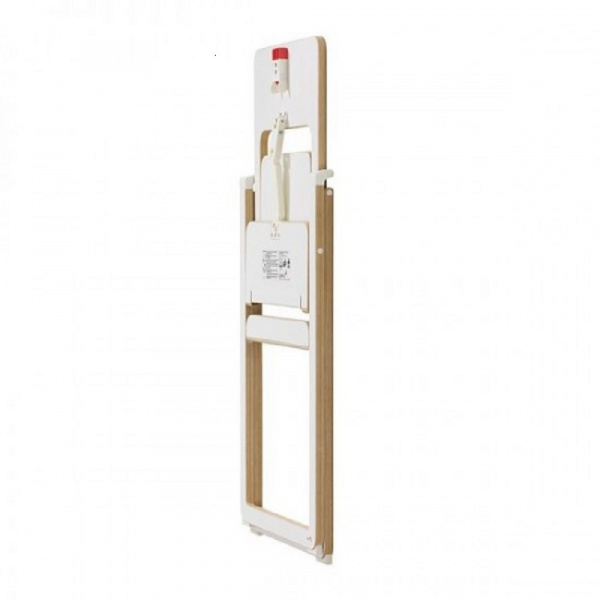 Chaise haute pliable ultra-plate blanche Supaflat