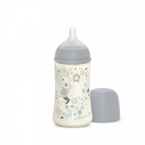 Biberon 270 ml avec tétine sx pro m wonderland bleu Suavinex