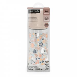 Biberon 360 ml avec tétine sx pro l wonderland rose Suavinex