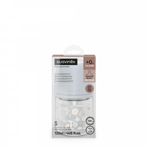 Biberon verre 120 ml avec tétine sx pro s wonderland bleu Suavinex