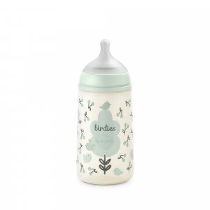 Biberon bébé 270 ml sx pro birdies vert Suavinex