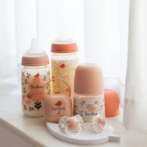 Biberon bébé 360 ml sx pro birdies rose Suavinex