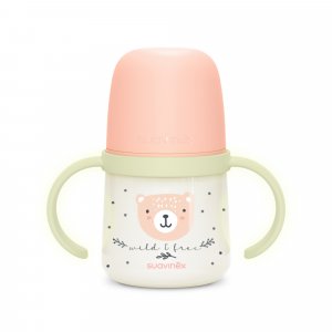 Biberon à anses bébé 150 ml wild&ampfree rose Suavinex