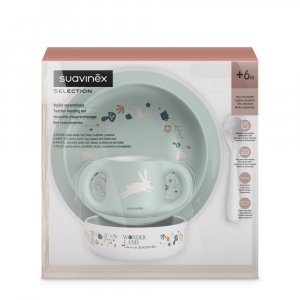 Coffret repas bébé wonderland vert Suavinex