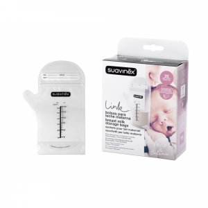 Lot de 25 sachets de conservation du lait maternel Suavinex