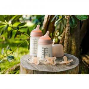 Biberon 270 ml anti-colique zerø.zerø débit moyen fair Suavinex
