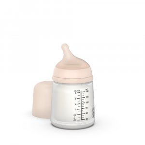 Biberon 180 ml anti-colique zerø.zerø débit lent fair Suavinex