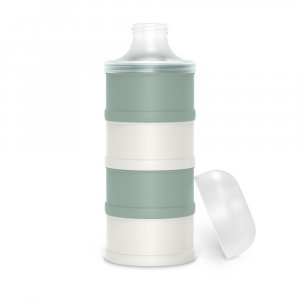 Coffret 4 biberons zerø.zerø et boîte dosseuse vert Suavinex