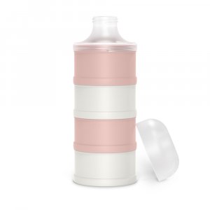 Coffret 4 biberons zerø.zerø et boîte doseuse rose Suavinex