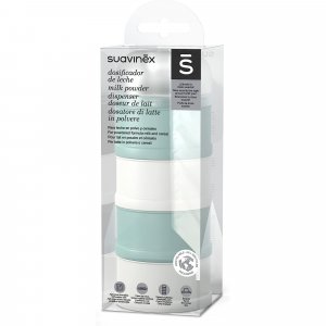 Boîte doseur de lait 4 compartiments bonhomia vert Suavinex