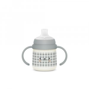 Biberon à anses silicone 150 ml night&day ours Suavinex