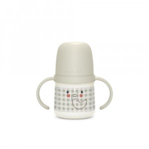 Biberon à anses silicone 150 ml night&day éléphant Suavinex